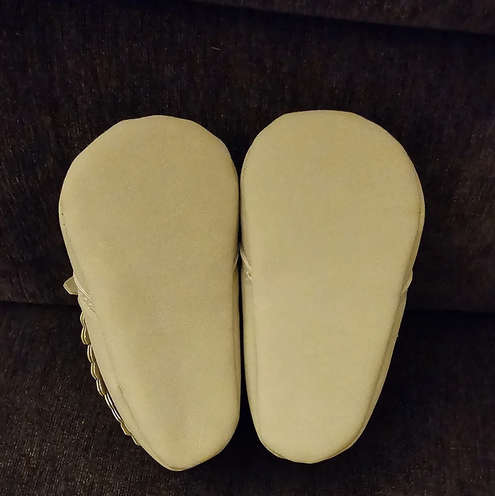 Child of Mine Tan Moccasins - 0-3 Months